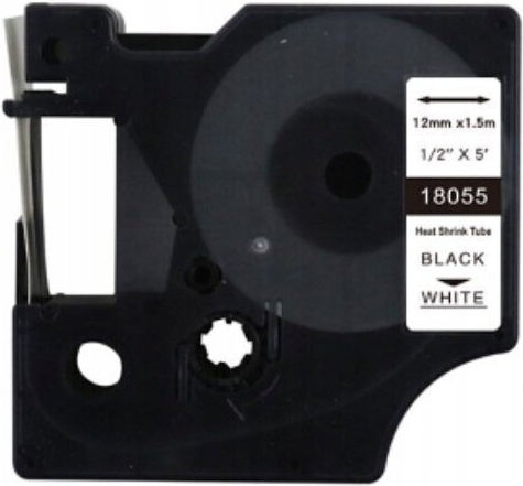 TelForceOne Label Maker Tape 1m x 12mm In Black Colour Compatible With Dymo D1