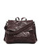 Damentasche Rucksack Schulter Burgundisch