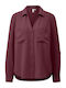 Long Sleeve Women's Shirt Burgundy
