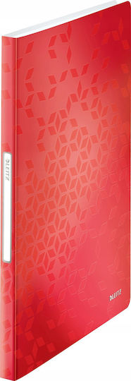Leitz Display Book with 80 Sleeves for A4 Paper Red 40 Pieces