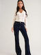 Damen Jeans Hosen Mit Rissen Beinin Stil Ausgestellt
