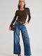 Women's Jean Pants in Baggy Leg Style