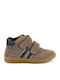 Kids Sneakers High Anatomic With Hoop & Loop Closure Beige