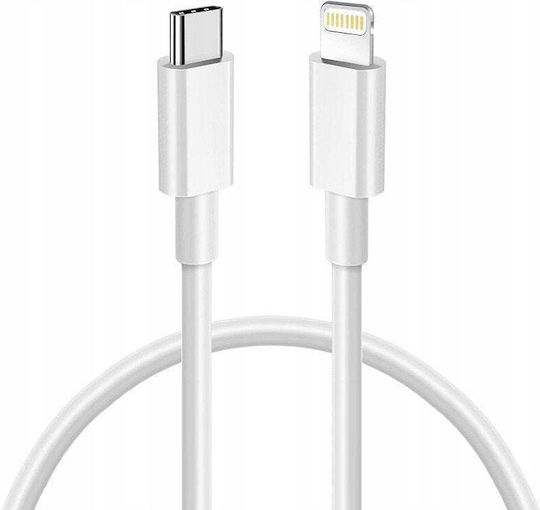 USB-C to Lightning Cable Λευκό 0.3m