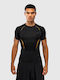 Venum Men's Short Sleeve Shirt VENUM-06390-126 for Jiu-Jitsu / MMA Black