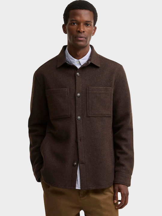 Barbour Дълъг ръкав Overshirt Тъмнобежов