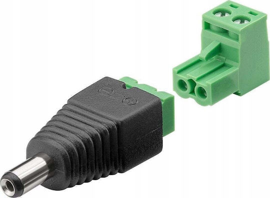 Conector DC cu 2 Pini Bloc de Terminale Goobay 5,50 X 2,10 Mm