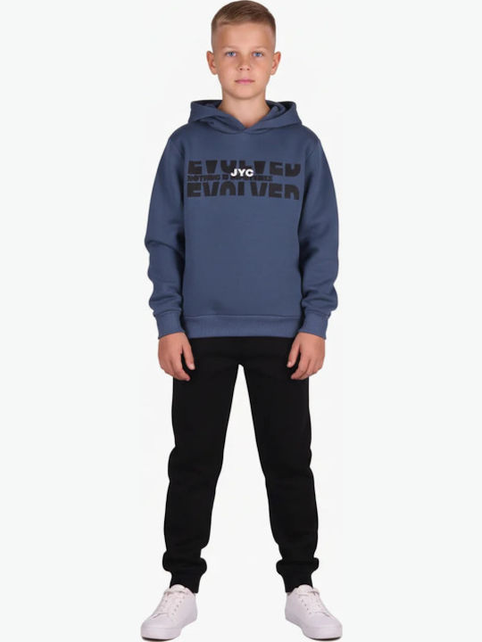 Joyce Kinder-Sweatshirt mit Blauer Kapuze Joyce
