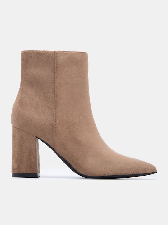 Luigi Suede Women's Ankle Boots with High Heel ...