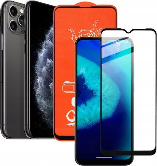 Vega Somostel 9h Закалено Стъкло iPhone X Xs 11 Pro Плоско Черна Рамка 5,8 Инча 9d