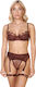 Lace Bra Set String Panties Garters Stockings B...