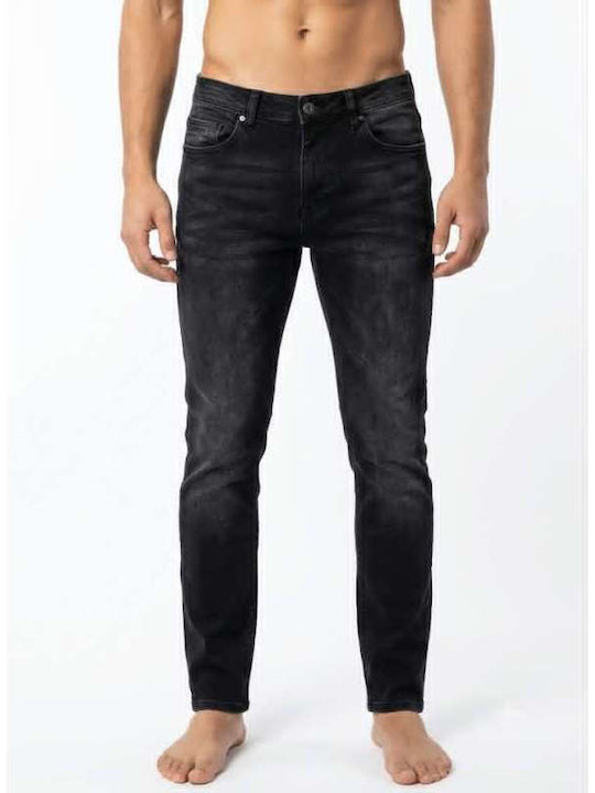Men's Slim Fit Black Jeans Pants