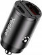 Yenkee Car Charger 30W 4A Fast Charging with Ports 1xUSB-A 1xType-C
