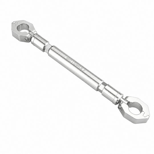 Motowolf Mdl3505 Ρυθμιζόμενη Μπάρα Μοτοσυκλέτας Τιμόνι Διαμέτρου 22mm Ασημί
