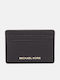 Michael Leather Women's Card Wallet Brown