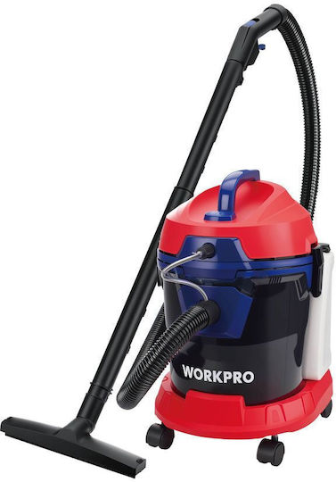 Profi Wet-Dry Vacuum Cleaner 1400W with Plastic Drum 15L Red