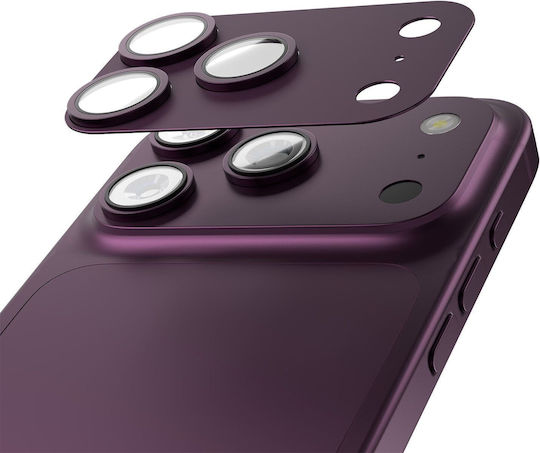 Etteri Vollständiger Kameraobjektivschutz für Iphone 18 Pro Max Dunkle Kirsche