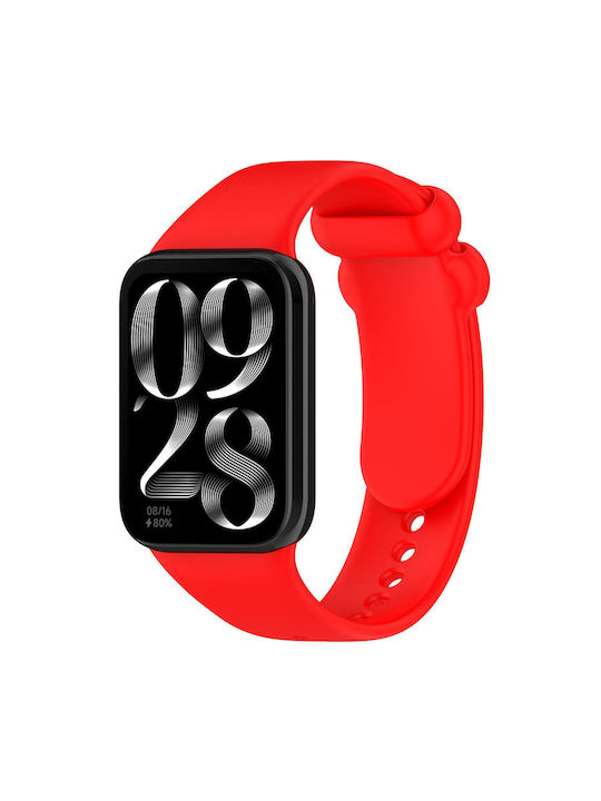 Xiaomi Band 10 Pro/9 Pro Redmi Watch 6 5 4 Xdfind Cataramă Monocromă Neagră Curea de Ceas din Silicon Roșu