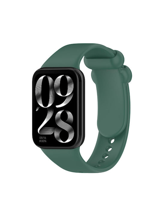 Xiaomi Band 10 Pro/9 Pro Redmi Watch 6 5 4 Xdfind Solid Black Buckle Watch Strap Silicone Dark Green