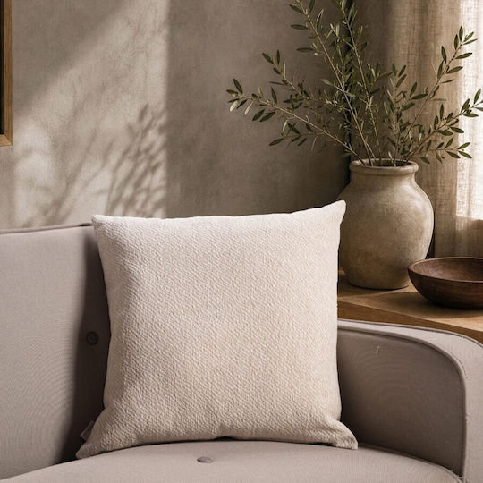 Teoran Διακοσμητική Μαξιλαροθήκη Dayton Ivory 50x30εκ.