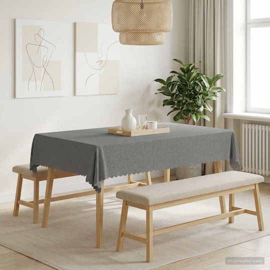 vidaXL vidaXL Tischdecke Hellgrau 110x140cm