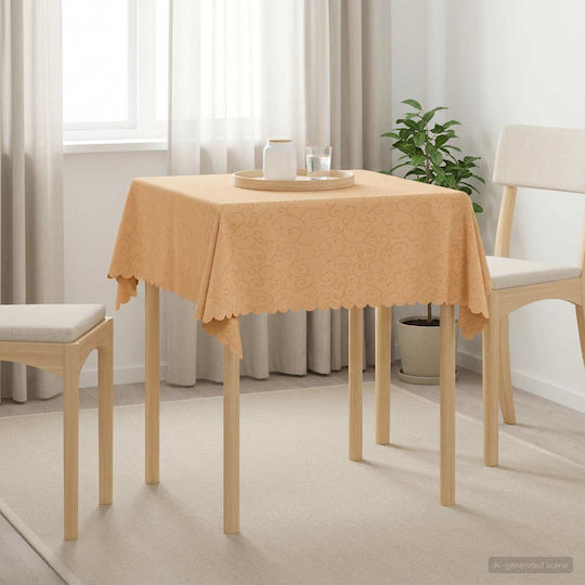 vidaXL Beige Tischtuch 140x140cm
