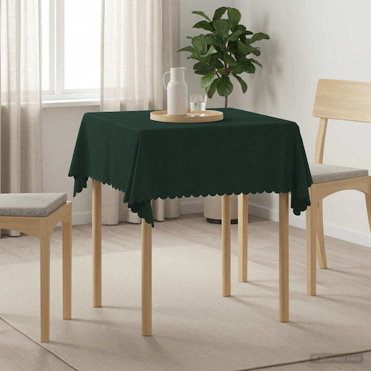 vidaXL Tischdecke Dunkelgrün 140x140cm