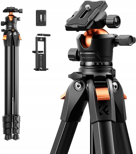 K&F Concept Aluminum Tripod with Spherical Head up to 172cm and 10kg Load