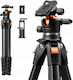 K&F Concept Aluminum Tripod up to 162cm and 10kg Load
