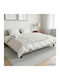 vidaXL Single Blanket 150x200cm White