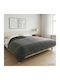 vidaXL Double Blanket 200x200cm Anthracite