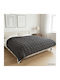 vidaXL Double Blanket 200x225cm Anthracite
