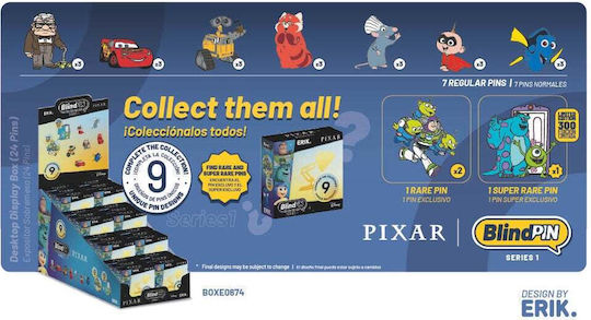 Disney Pixar Abzeichen Mystery Collectible Blindpin 24 Τεμ