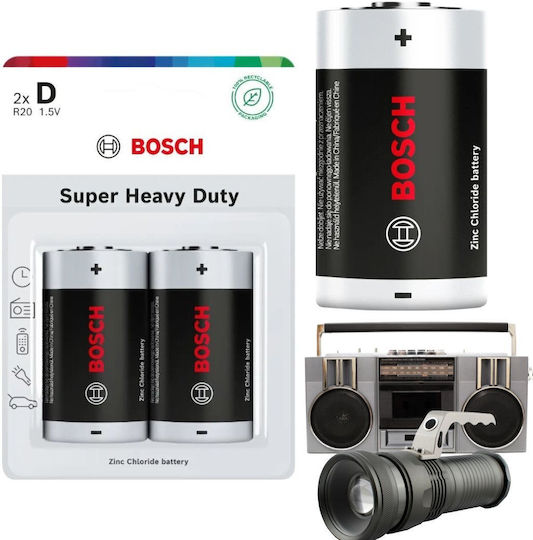 Arcas Alkaline-Batterien D 1,5V 2 Stück