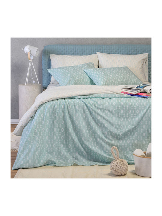 Melinen Duvet Cover Cotton King Size 225x245 Ri...