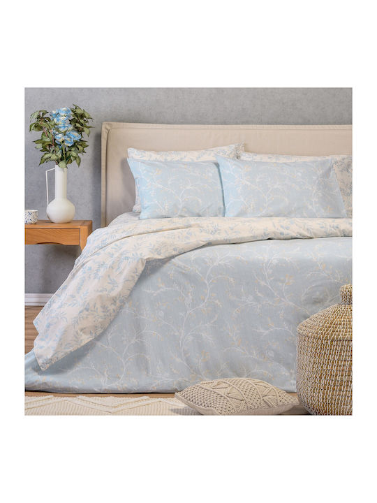 Melinen Duvet Cover Cotton Super King 225x245 S...