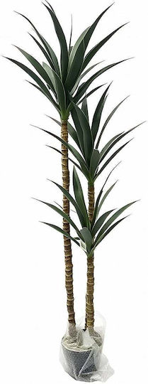 Künstliche Dekorative Topfpflanze Yucca Grüne Oase Ohne Pflege 160cm