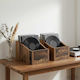 Vidaxl Vinyl Aufbewahrungsbox Lp 2 Stücke Holz Eiche 18 X 32 X 18 cm Bearbeitetes Holz