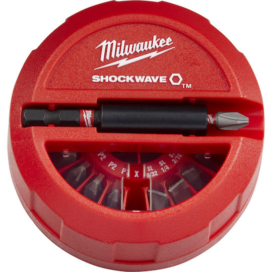 Винтовертни битове Milwaukee Shockwave Impact Duty Комплект 15 бр