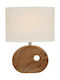 Boltze Ceramic Table Lamp with Brown Shade and Base