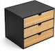 Edaxo Desktop Drawer 31x25x25cm Black