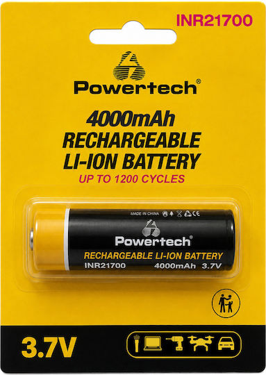 Powertech Baterie Reîncărcabilă Li-ion 4000mAh 3.7V 1 Buc