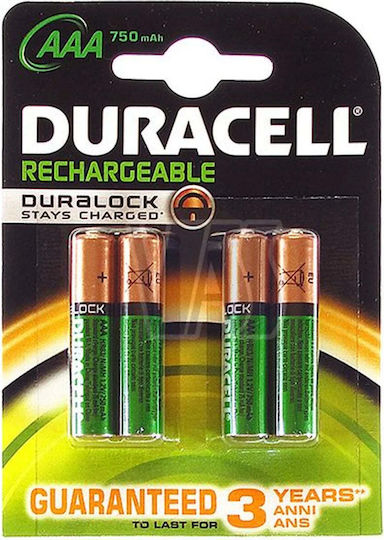 Duracell Επαναφορτιζόμενες Μπαταρίες AAA Ni-MH 800mAh 4τμχ