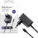 Qoltec USB-C Universal Laptop-Ladegerät 5V 3A mit Abnehmbarem Netzkabel und Steckerset