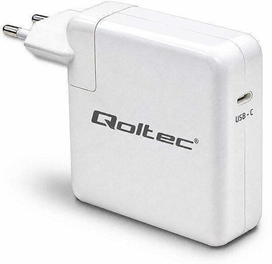 Qoltec USB-C Laptop-Ladegerät 96W und mit Steckerset