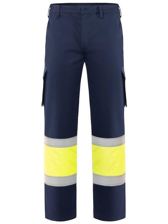 Axon Reflective Work Trousers Navy Blue