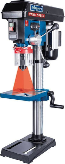 Scheppach Dp19vario Säulenbohrmaschine mit Leistung 550W und Maximalem Bohrdurchmesser 16mm