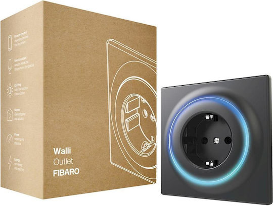 Fibaro Einzeln Steckdose Gray