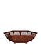 vidaXL Feuerstelle Draußen Metallisch Grau 80x80x23cm