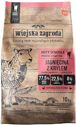 Wiejska Zagroda Dry Cat Food for Adult Cats with Lamb 10kg